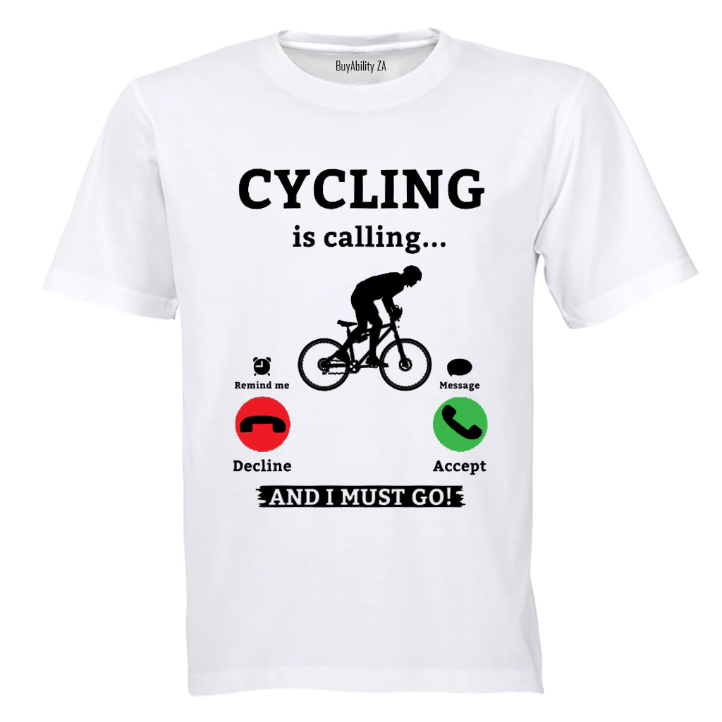 Cycling Is Calling - Adults - T-Shirt - BuyAbility South Africa