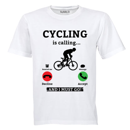 Cycling Is Calling - Adults - T-Shirt - BuyAbility South Africa