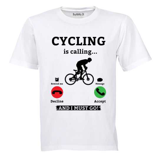 Cycling Is Calling - Adults - T-Shirt - BuyAbility South Africa