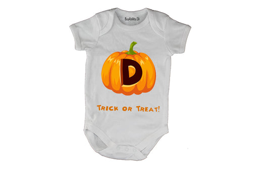D - Halloween Pumpkin - Baby Grow