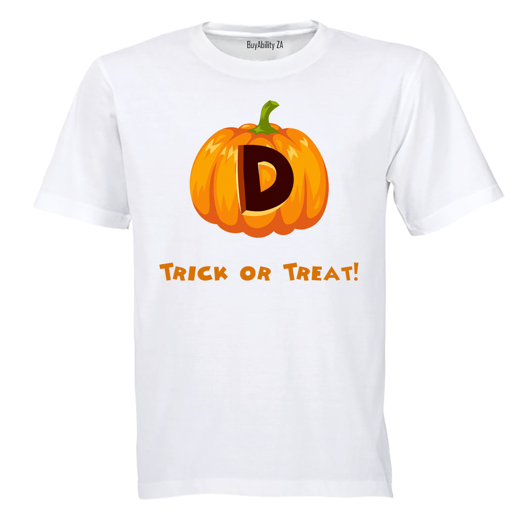 D - Halloween Pumpkin - Kids T-Shirt