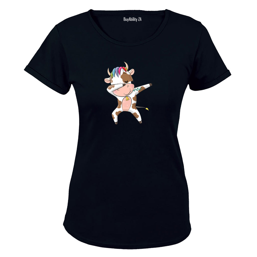Dabbing Cow - Ladies - T-Shirt