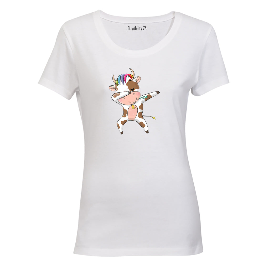 Dabbing Cow - Ladies - T-Shirt
