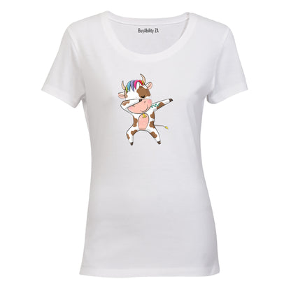 Dabbing Cow - Ladies - T-Shirt