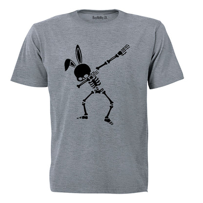 Dabbing Easter Skeleton - Adults - T-Shirt