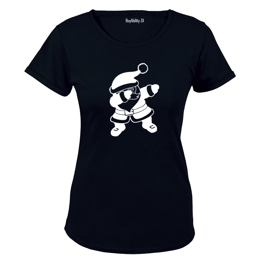 Dabbing Santa - Christmas - Ladies - T-Shirt