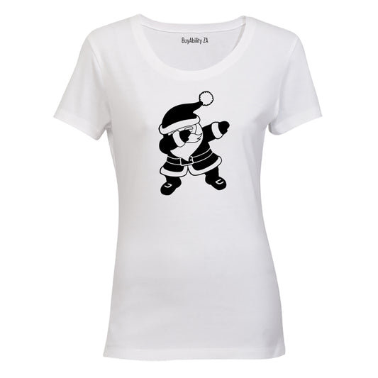 Dabbing Santa - Christmas - Ladies - T-Shirt