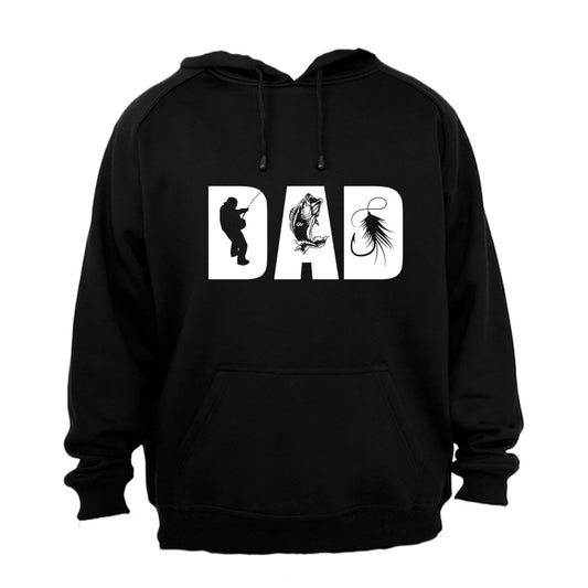 DAD - Fishing silhouette - Hoodie - BuyAbility South Africa