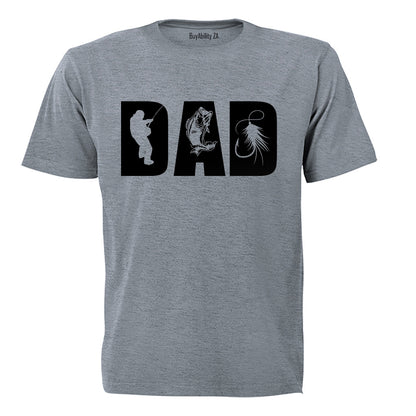 DAD - Fishing silhouette - Adults - T-Shirt