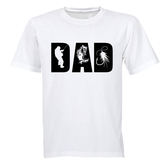 DAD - Fishing silhouette - Adults - T-Shirt - BuyAbility South Africa
