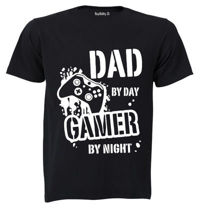 DAD - Gamer By Night - Adults - T-Shirt