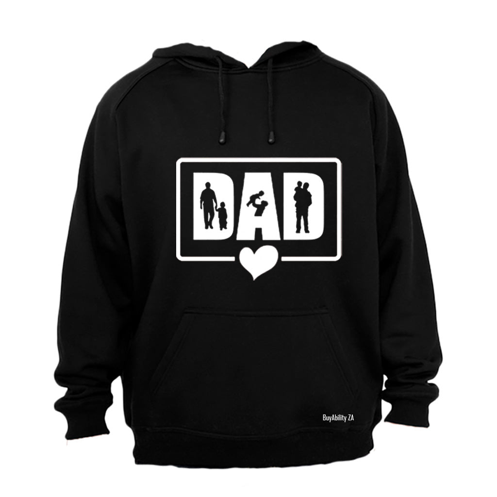 DAD - Heart Frame - Hoodie - BuyAbility