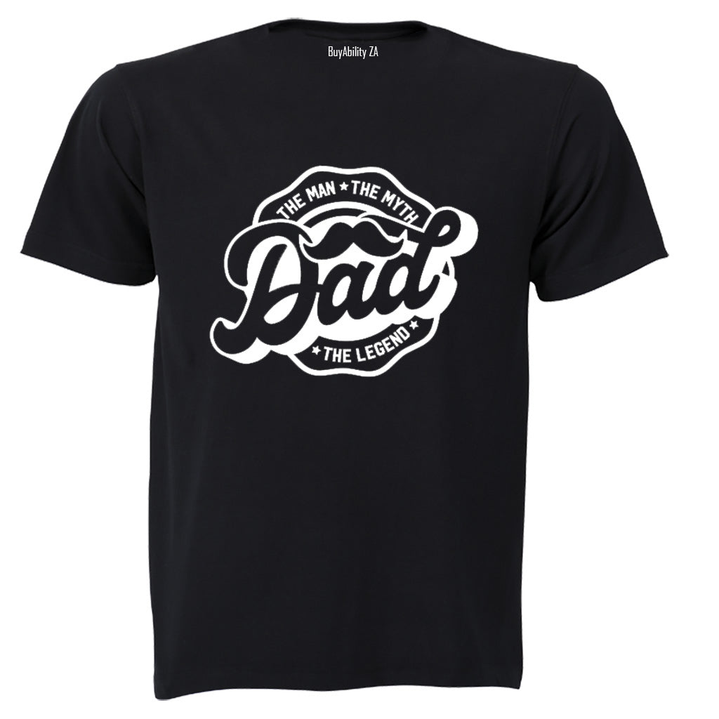 Dad - The Man - Mustache - Adults - T-Shirt