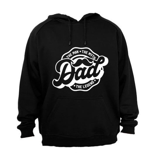 Dad - The Man - Mustache - Hoodie - BuyAbility South Africa