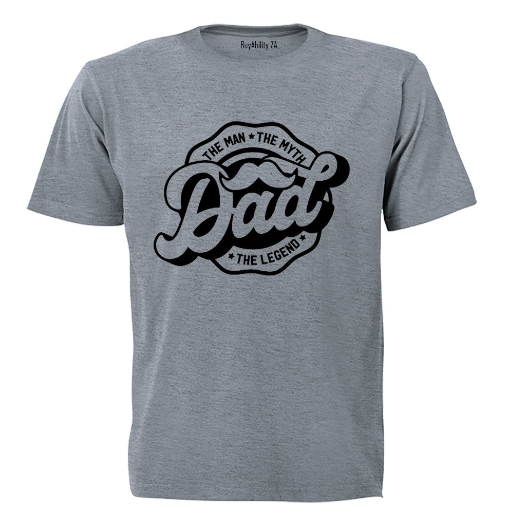 Dad - The Man - Mustache - Adults - T-Shirt