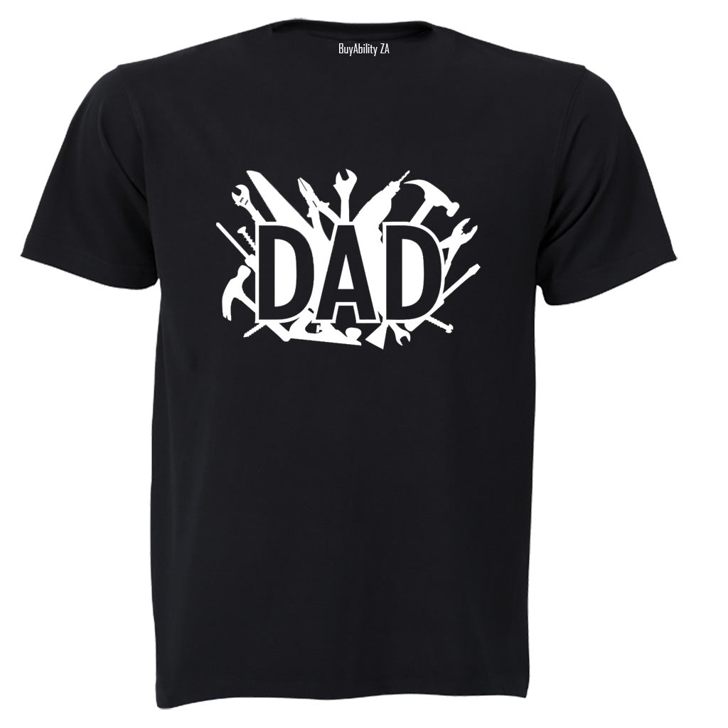 Dad - Tools Silhouette - Adults - T-Shirt