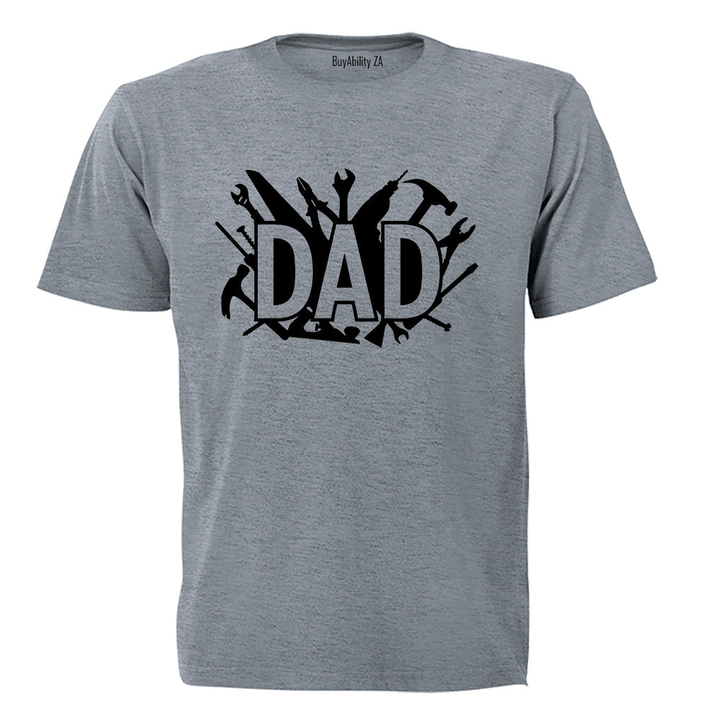Dad - Tools Silhouette - Adults - T-Shirt