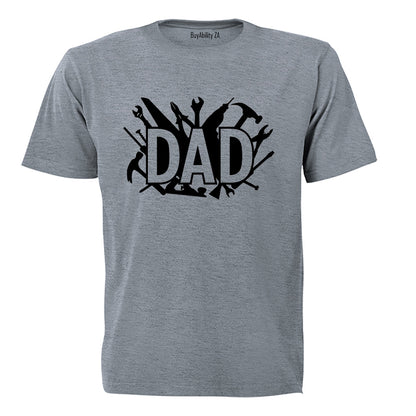 Dad - Tools Silhouette - Adults - T-Shirt