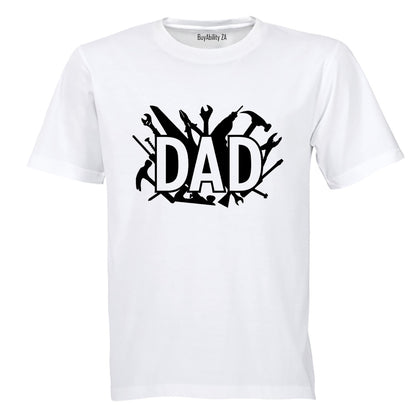 Dad - Tools Silhouette - Adults - T-Shirt