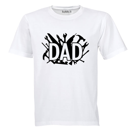 Dad - Tools Silhouette - Adults - T-Shirt