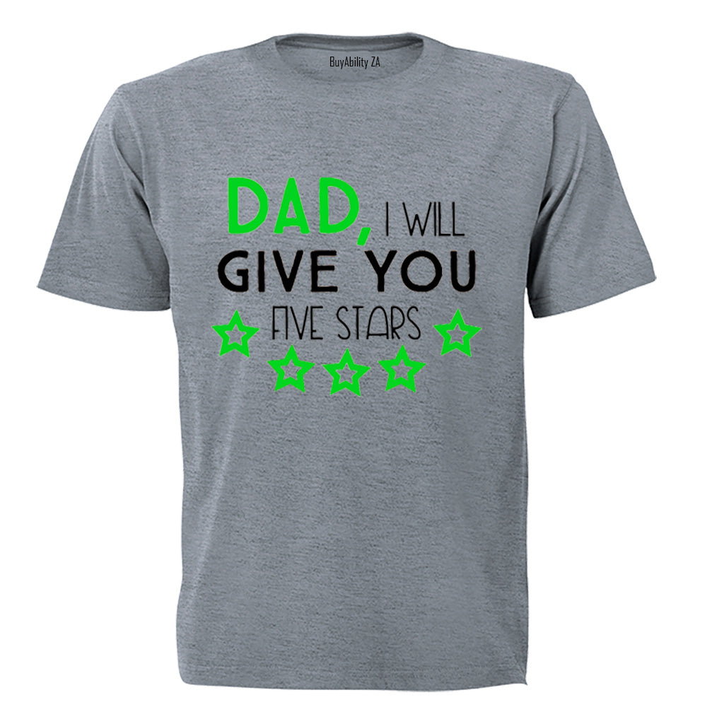 Dad - Five Stars - Kids T-Shirt