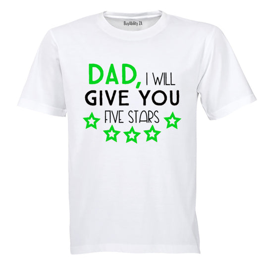 Dad - Five Stars - Kids T-Shirt