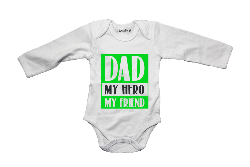 Dad - My Hero & Friend - Baby Grow