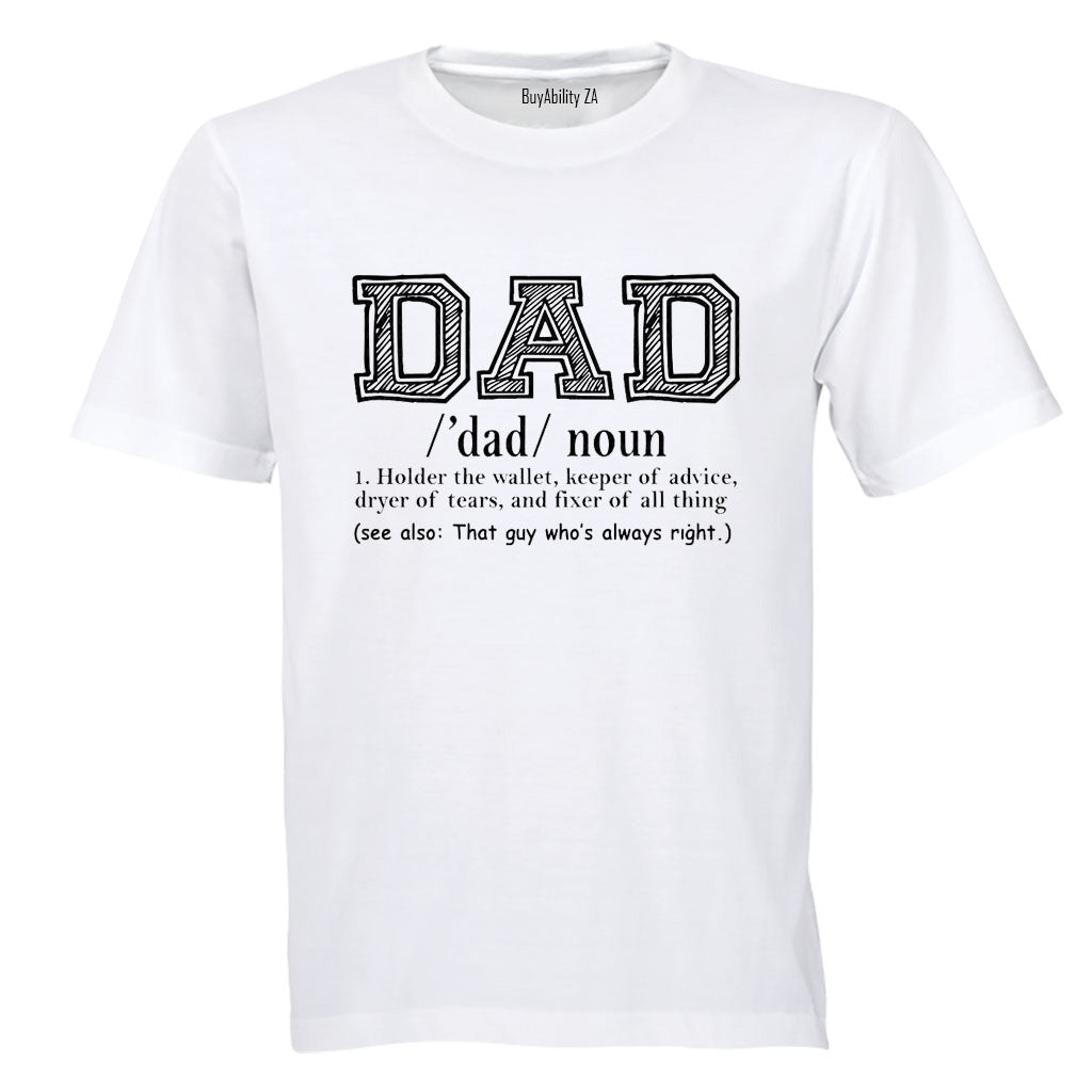 DAD - Noun - Adults - T-Shirt