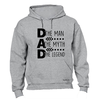 Dad. The Man - Arrow - Hoodie - BuyAbility South Africa