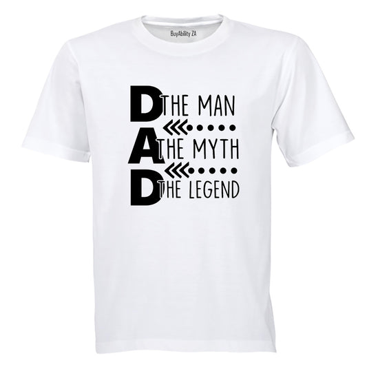 Dad. The Man - Arrow - Adults - T-Shirt - BuyAbility South Africa