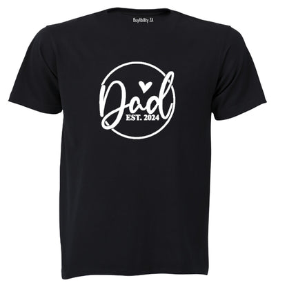 Dad EST 2024 - Circular - Adults - T-Shirt