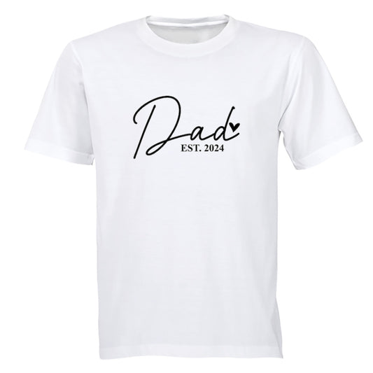 Dad 2024 - Heart - Adults - T-Shirt - BuyAbility South Africa