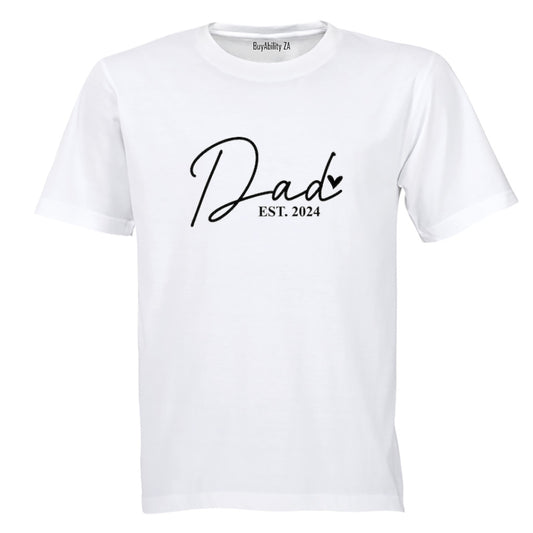 Dad 2024 - Heart - Adults - T-Shirt