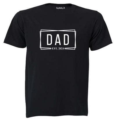 Dad Est. 2024 - Rectangular - Adults - T-Shirt