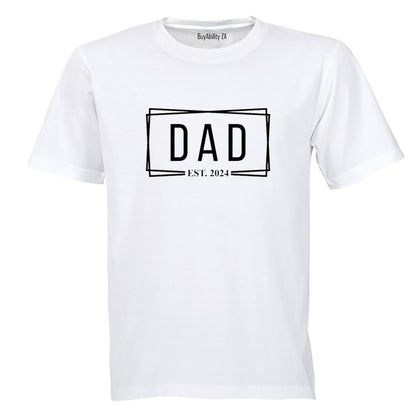 Dad Est. 2024 - Rectangular - Adults - T-Shirt