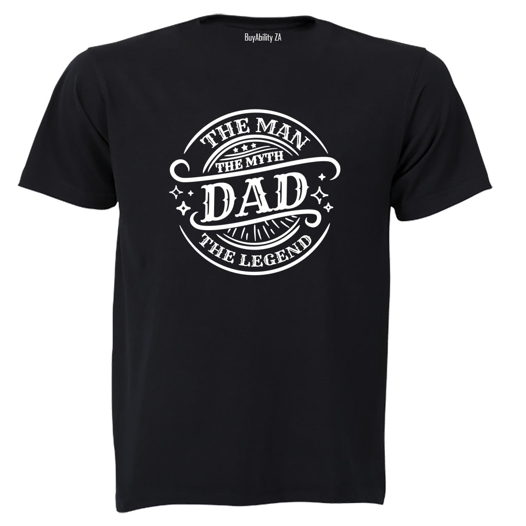 Dad The Man Myth Legend - Adults - T-Shirt - BuyAbility South Africa