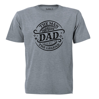 Dad The Man Myth Legend - Adults - T-Shirt - BuyAbility South Africa
