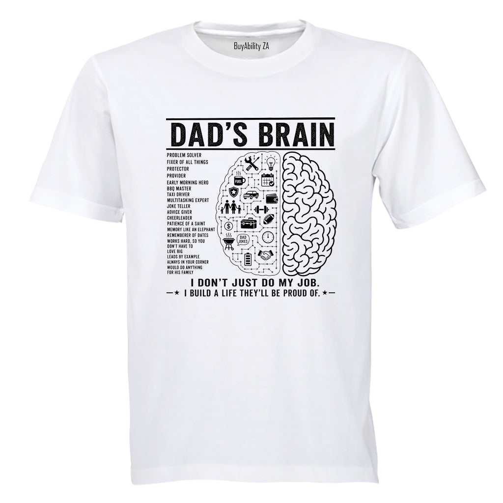 Dad's Brain - Adults - T-Shirt - BuyAbility South Africa