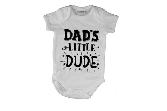 Dad's Little Dude - Bold - Baby Grow