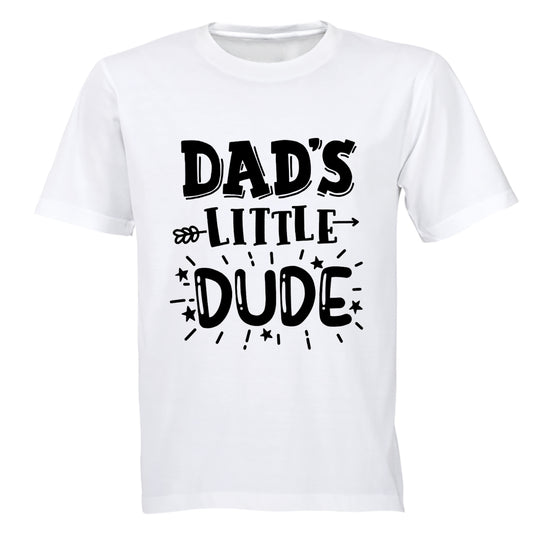 Dad's Little Dude - Bold - Kids T-Shirt - BuyAbility South Africa