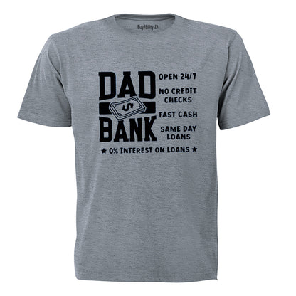 Dad Bank - Adults - T-Shirt - BuyAbility South Africa