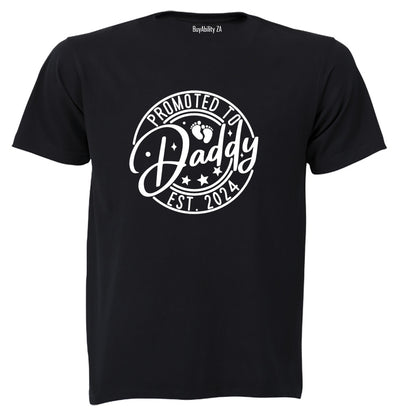 Promoted to Daddy 2024 - Circular - Adults - T-Shirt