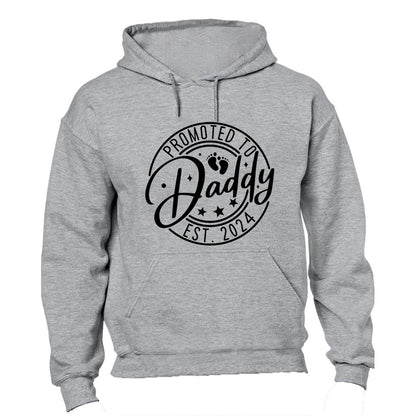 Promoted to Daddy 2024 - Circular - Hoodie - BuyAbility South Africa