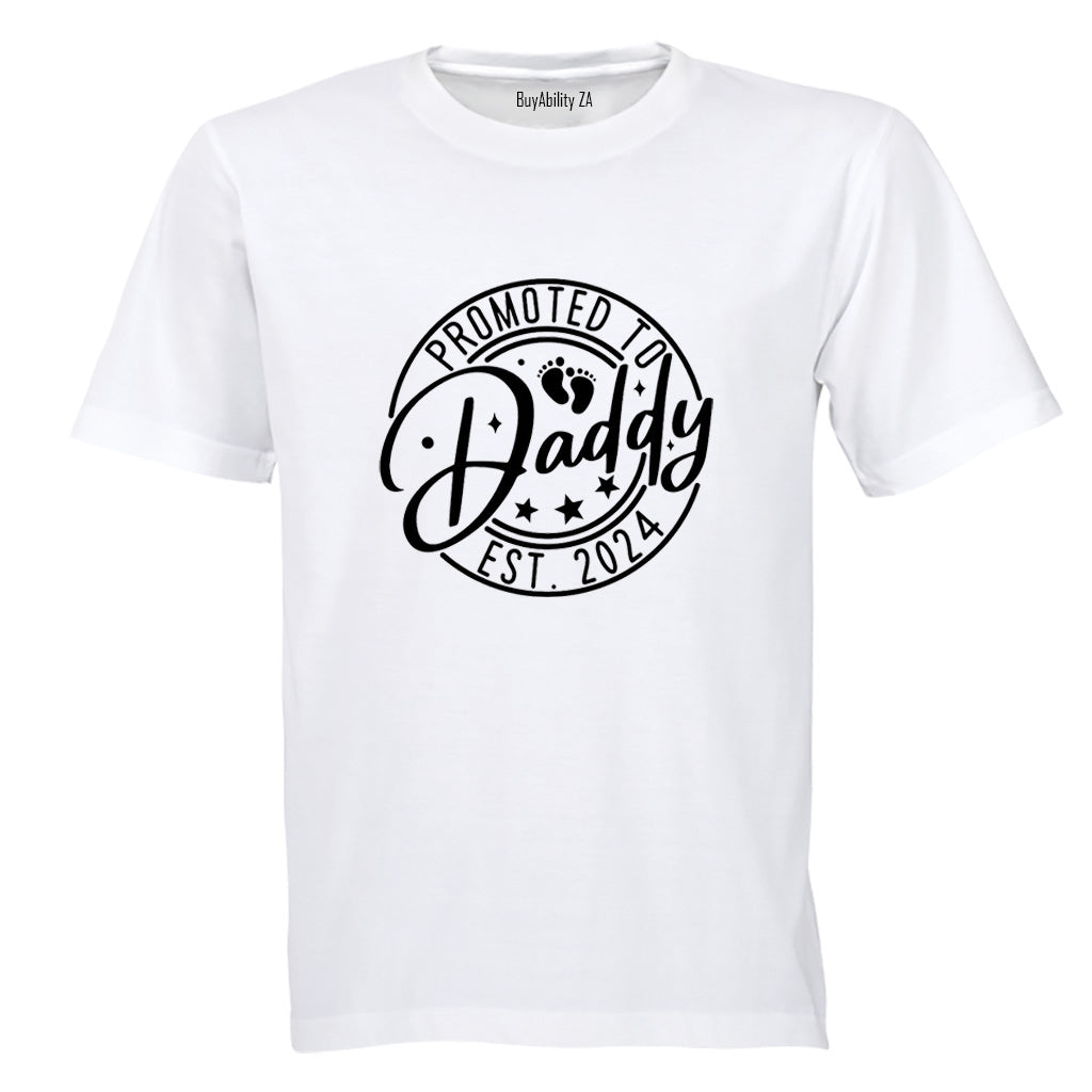 Promoted to Daddy 2024 - Circular - Adults - T-Shirt