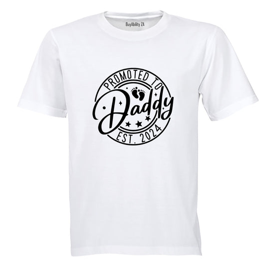 Promoted to Daddy 2024 - Circular - Adults - T-Shirt