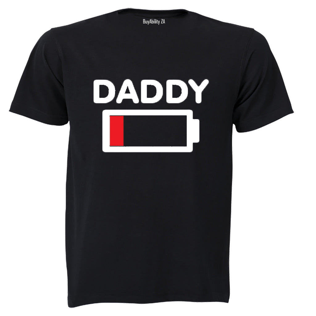 Daddy Battery Levels - Adults - T-Shirt - BuyAbility