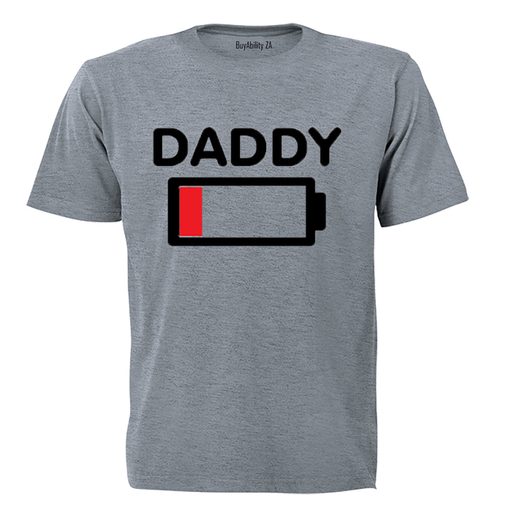 Daddy Battery Levels - Adults - T-Shirt - BuyAbility