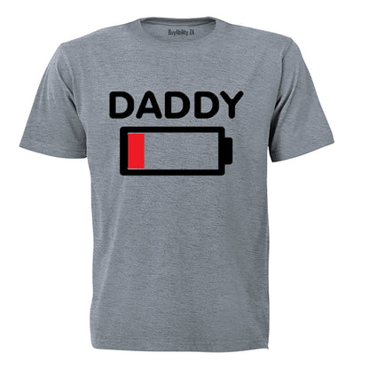 Daddy Battery Levels - Adults - T-Shirt - BuyAbility