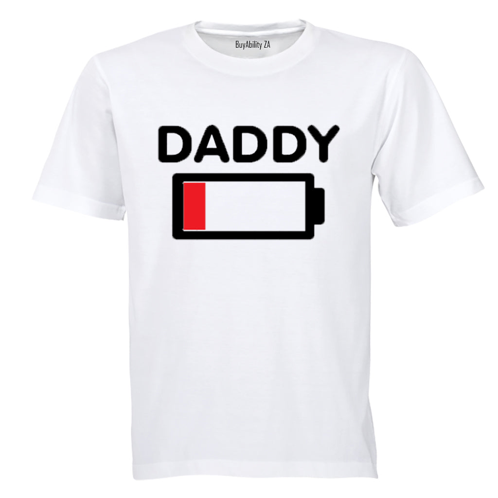 Daddy Battery Levels - Adults - T-Shirt - BuyAbility