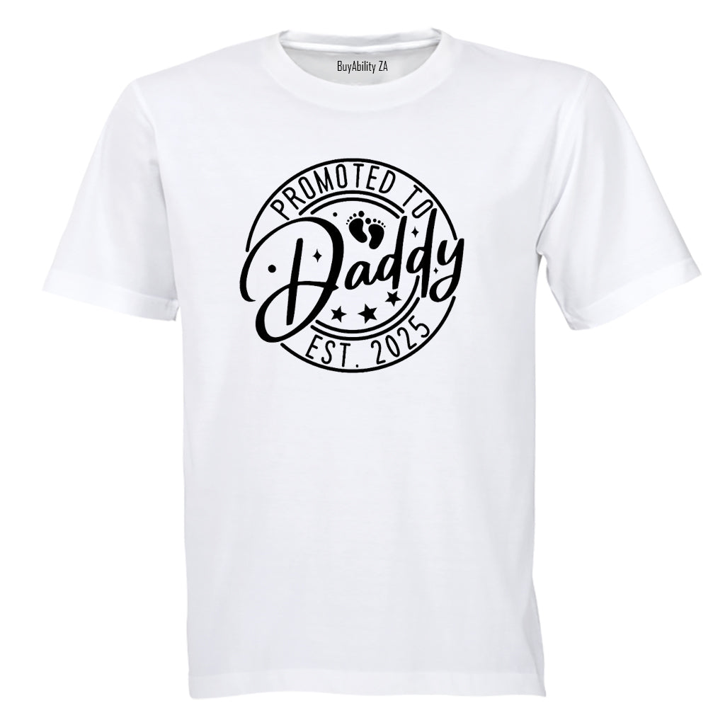 Daddy EST. 2025 - Circular - Adults - T-Shirt - BuyAbility South Africa